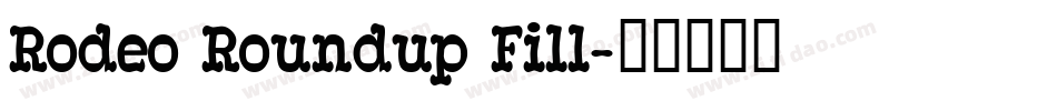Rodeo Roundup Fill字体转换